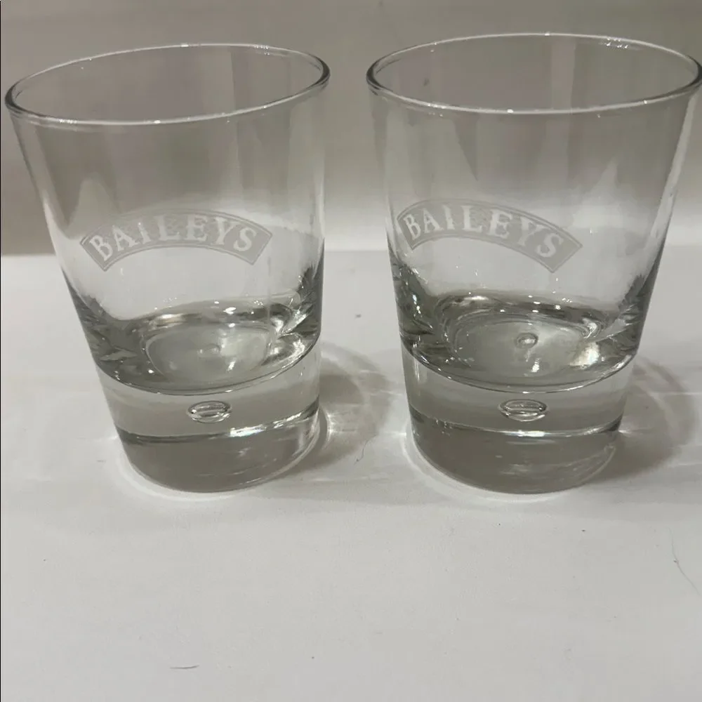 Baileys Liquor Rocks Drinking Dining Home Bar Cocktail Drinking Glasses Set 2
